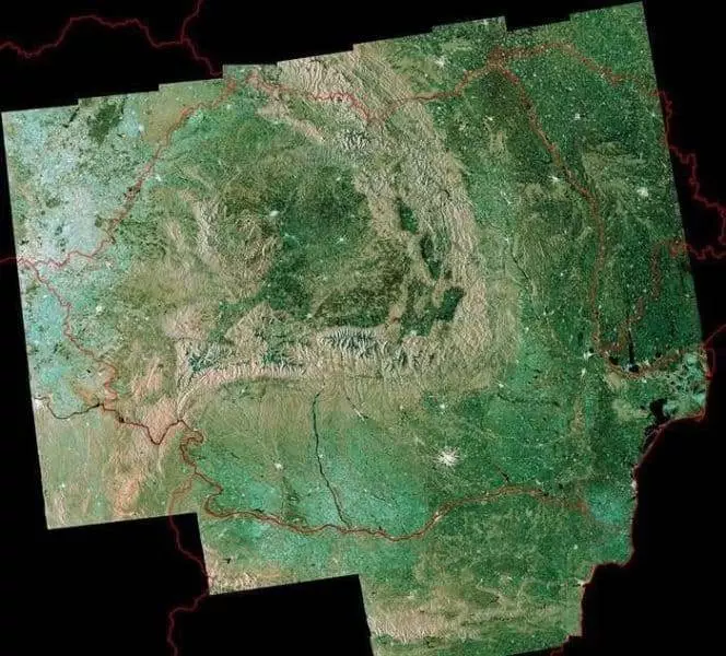 Romania din satelit